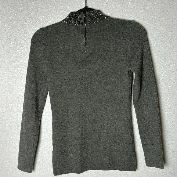 White House Black Market Embellished Long Sleeve Sweater - Picture 5 of 9